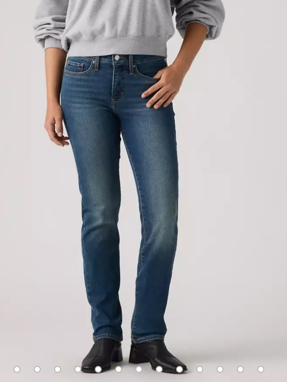 Levi’s Dark Wash Shaping Straight Jeans